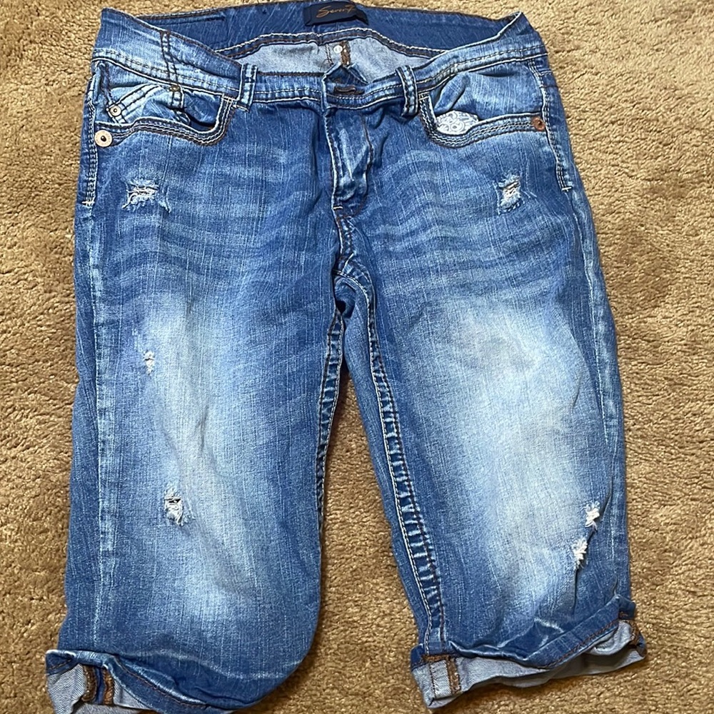 Seven Jean shorts long 10 Bermuda or Capri 99% cotton